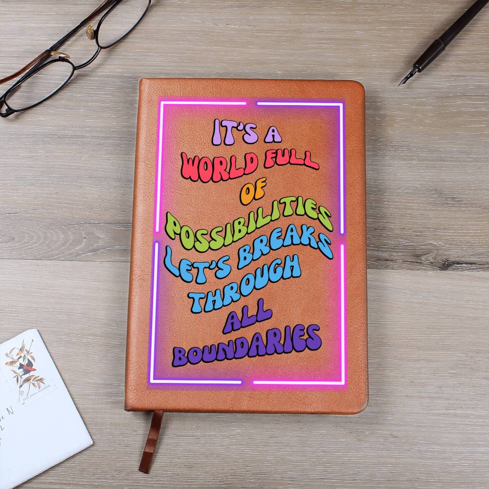 Enchanted Graphic Journal - Capture the Magic of Possibilities, Creative Empowerment Journal - Magical Possibilities Await You, It's a world full of possibilities, empower graphic Journal