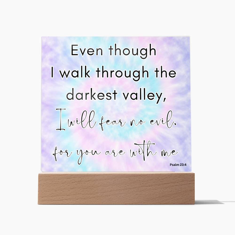 Tie Dye Bible Verse LED light, Favorite Bible Verse Gift, Christian Home Decor, Faith Based Decor, Religious LED Night Light , New Home Gift, Christmas Gift Christian Acrylic Plaque