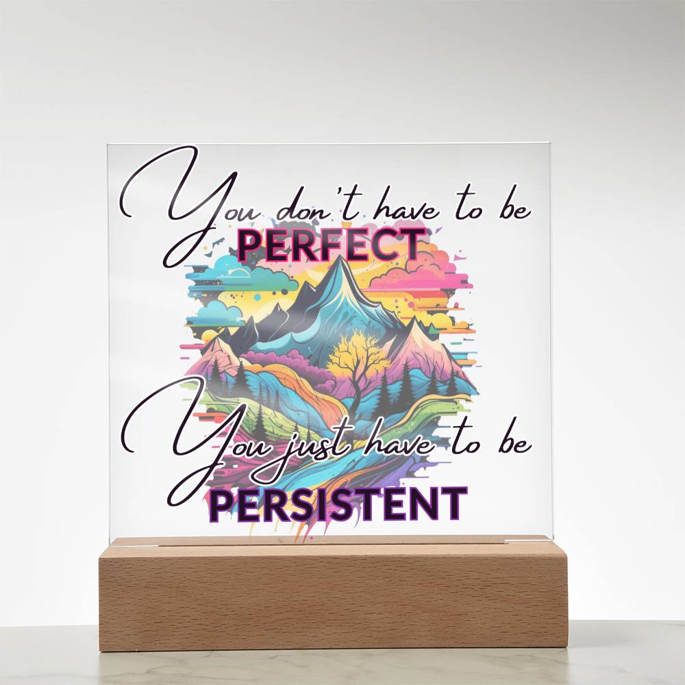 "Empower Your Resilience - Inspirational Acrylic Plaque for Mental Health and Positivity"