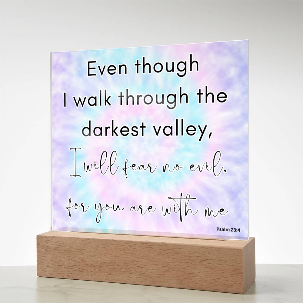 Tie Dye Bible Verse LED light, Favorite Bible Verse Gift, Christian Home Decor, Faith Based Decor, Religious LED Night Light , New Home Gift, Christmas Gift Christian Acrylic Plaque