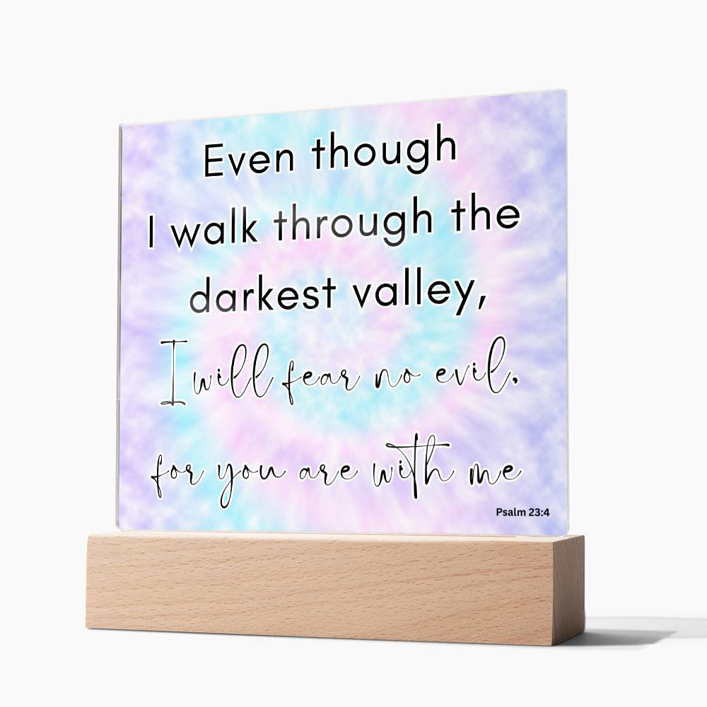 Tie Dye Bible Verse LED light, Favorite Bible Verse Gift, Christian Home Decor, Faith Based Decor, Religious LED Night Light , New Home Gift, Christmas Gift Christian Acrylic Plaque