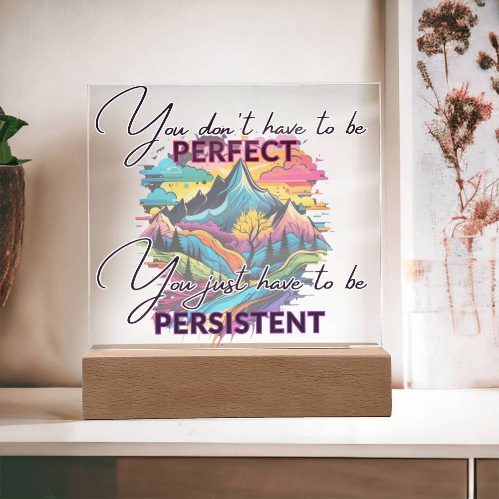 "Empower Your Resilience - Inspirational Acrylic Plaque for Mental Health and Positivity"