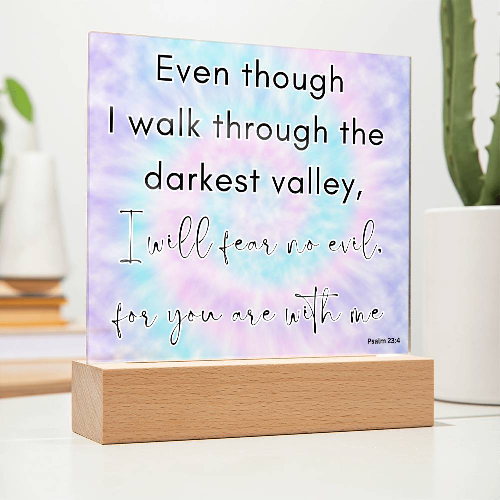 Tie Dye Bible Verse LED light, Favorite Bible Verse Gift, Christian Home Decor, Faith Based Decor, Religious LED Night Light , New Home Gift, Christmas Gift Christian Acrylic Plaque