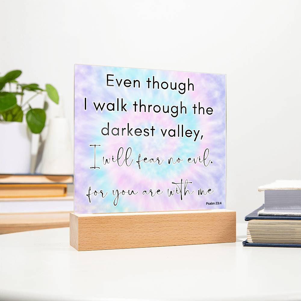 Tie Dye Bible Verse LED light, Favorite Bible Verse Gift, Christian Home Decor, Faith Based Decor, Religious LED Night Light , New Home Gift, Christmas Gift Christian Acrylic Plaque