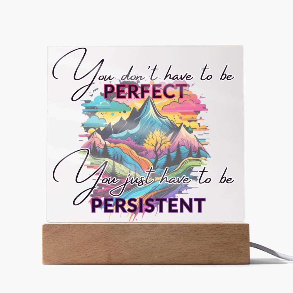 "Empower Your Resilience - Inspirational Acrylic Plaque for Mental Health and Positivity"