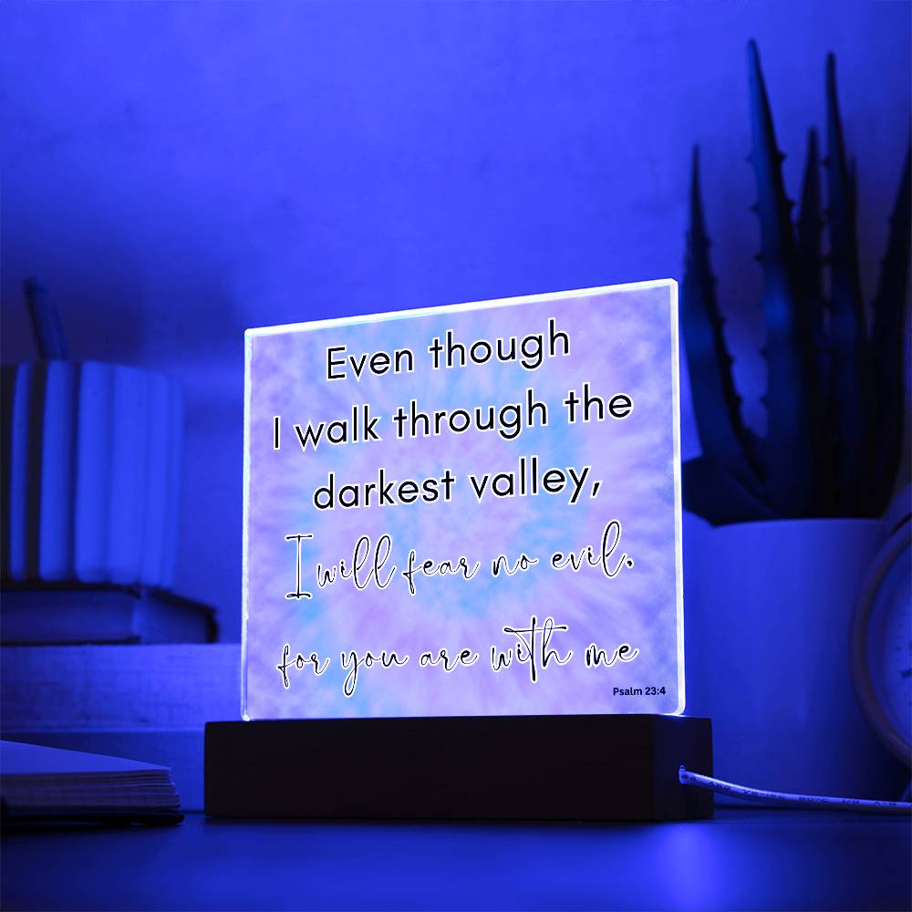 Tie Dye Bible Verse LED light, Favorite Bible Verse Gift, Christian Home Decor, Faith Based Decor, Religious LED Night Light , New Home Gift, Christmas Gift Christian Acrylic Plaque