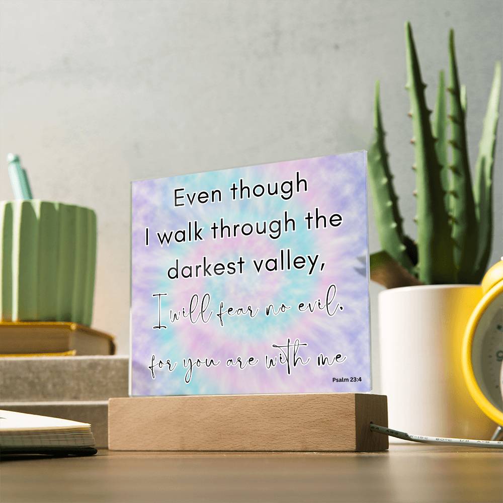 Tie Dye Bible Verse LED light, Favorite Bible Verse Gift, Christian Home Decor, Faith Based Decor, Religious LED Night Light , New Home Gift, Christmas Gift Christian Acrylic Plaque