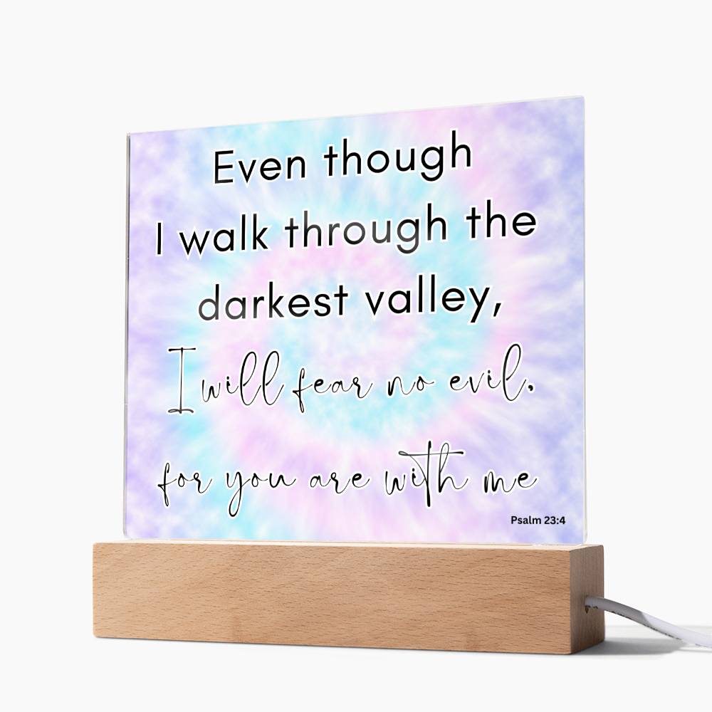 Tie Dye Bible Verse LED light, Favorite Bible Verse Gift, Christian Home Decor, Faith Based Decor, Religious LED Night Light , New Home Gift, Christmas Gift Christian Acrylic Plaque