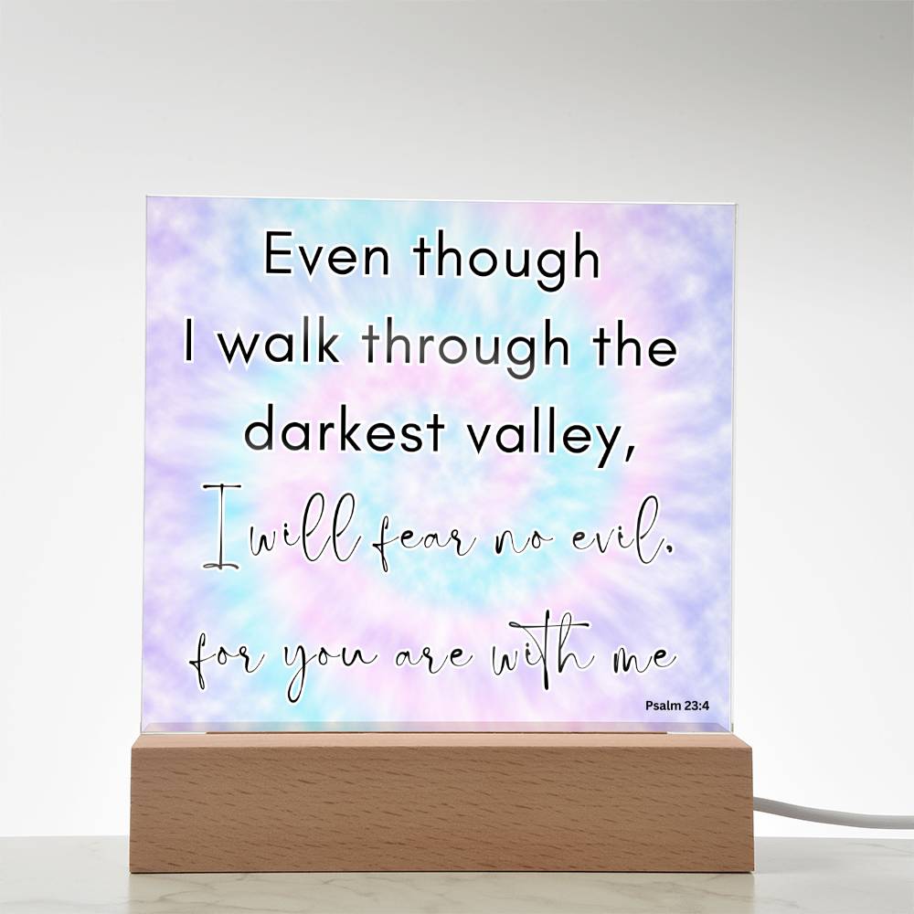 Tie Dye Bible Verse LED light, Favorite Bible Verse Gift, Christian Home Decor, Faith Based Decor, Religious LED Night Light , New Home Gift, Christmas Gift Christian Acrylic Plaque