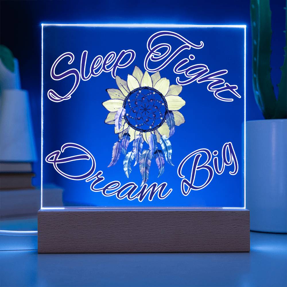 Magical Dreamcatcher Acrylic Night Light for Kids - Chase Dreams with Light