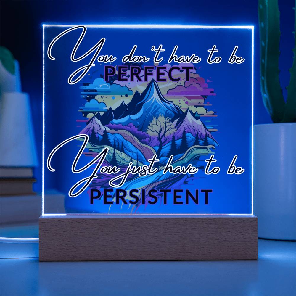 "Empower Your Resilience - Inspirational Acrylic Plaque for Mental Health and Positivity"