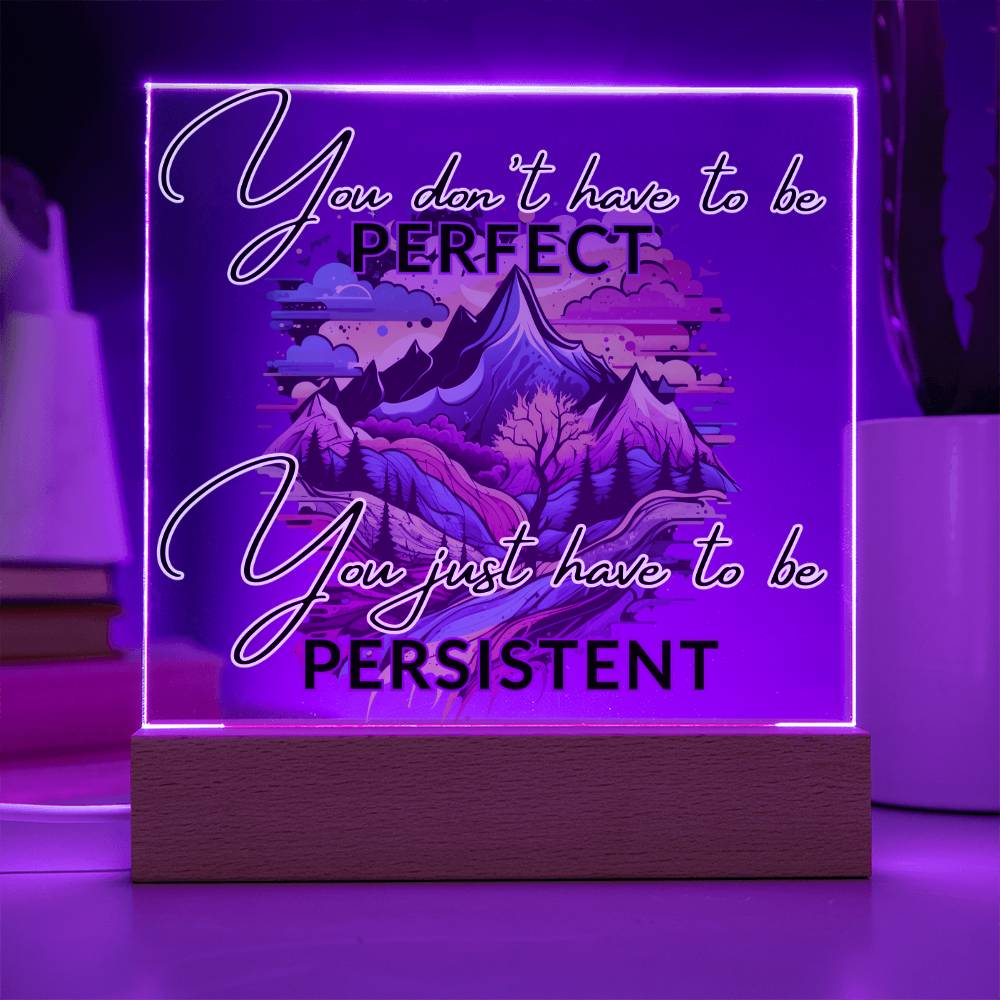 "Empower Your Resilience - Inspirational Acrylic Plaque for Mental Health and Positivity"