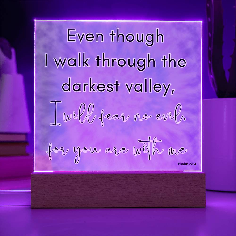 Tie Dye Bible Verse LED light, Favorite Bible Verse Gift, Christian Home Decor, Faith Based Decor, Religious LED Night Light , New Home Gift, Christmas Gift Christian Acrylic Plaque