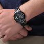 My Hero Dad - Engraved Black Chronograph Watch