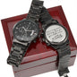 "Time may pass, but my love for you will never fade" Chronograph Watch, ,Groomsmen Watch,Mens Watch,Boyfriend Gift for Men,Wedding Anniversary Gift for Him