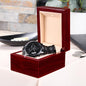 "Time may pass, but my love for you will never fade" Chronograph Watch, ,Groomsmen Watch,Mens Watch,Boyfriend Gift for Men,Wedding Anniversary Gift for Him