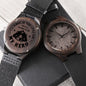 My Hero Dad - Engraved Wooden Watch