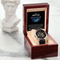To My Daddy To Be Openwork Watch