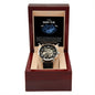 To My Daddy To Be Openwork Watch
