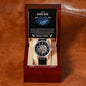 To My Daddy To Be Openwork Watch