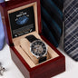 To My Daddy To Be Openwork Watch
