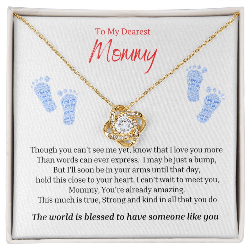 To My Mommy Mom to Be Baby Feet, Baby Shower Gift, Expecting Mother Pregnancy Gift