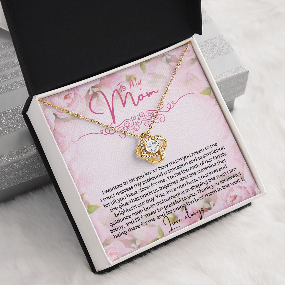To My Mom I wanted to let you know how much you mean to me Necklace Jewelry From Son Gift for Mothers day