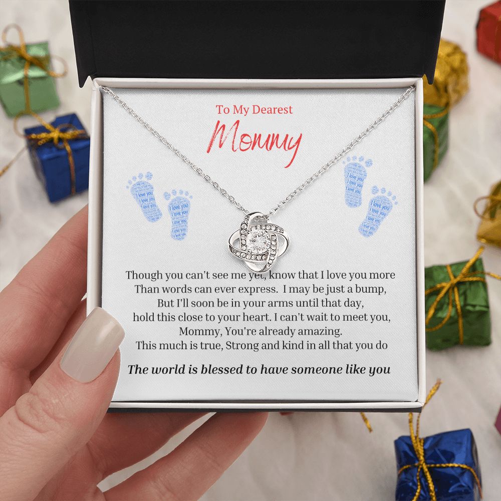 To My Mommy Mom to Be Baby Feet, Baby Shower Gift, Expecting Mother Pregnancy Gift