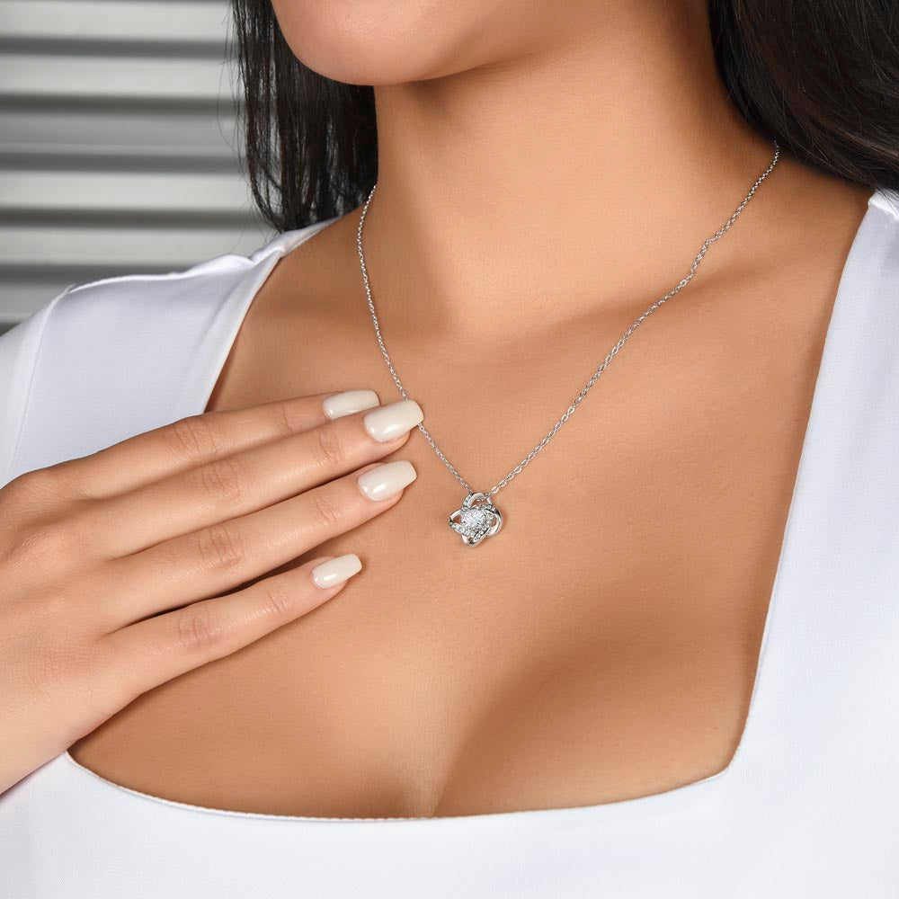 To My Soulmate Love Knot Necklace, Anniversary Gift for Soulmate, Soulmate Birthday, Soulmate Necklace, Valentines Day Gift For Soulmate