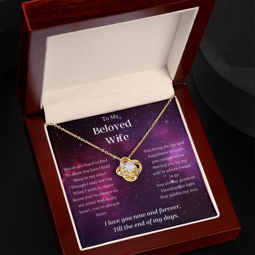 To My Wife Necklace, Anniversary Gift for Wife , Wife Birthday, Wife Necklace, Valentines Day Gift For Wife