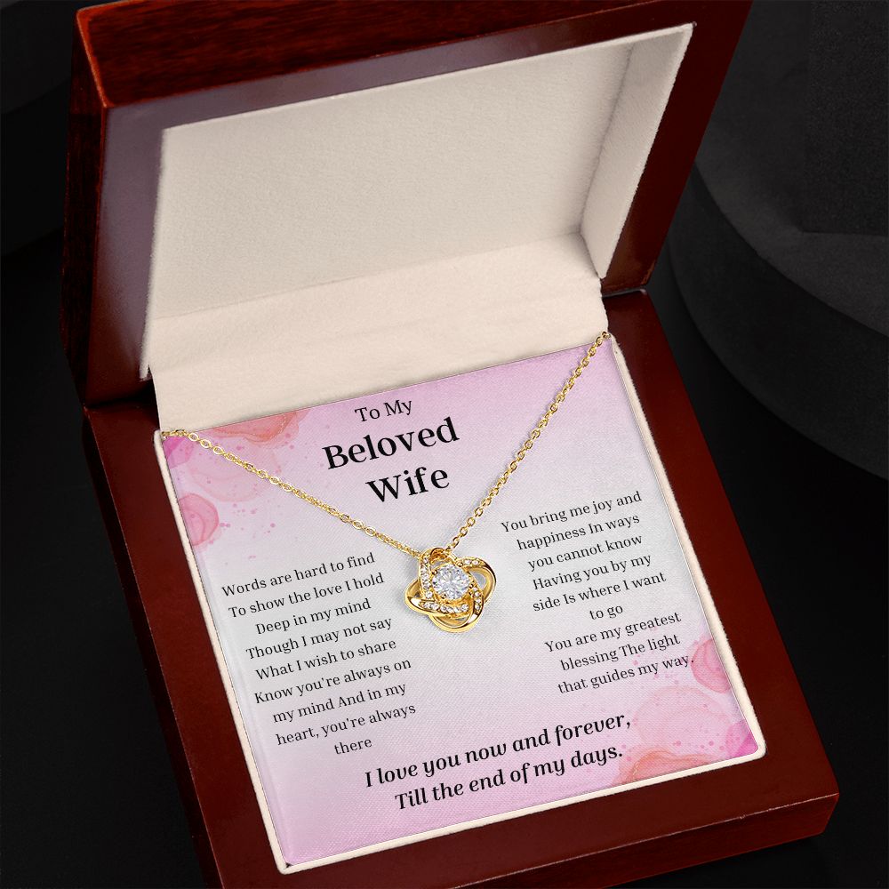 To My Wife Necklace, Anniversary Gift for Wife , Wife Birthday, Wife Necklace, Valentines Day Gift For Wife