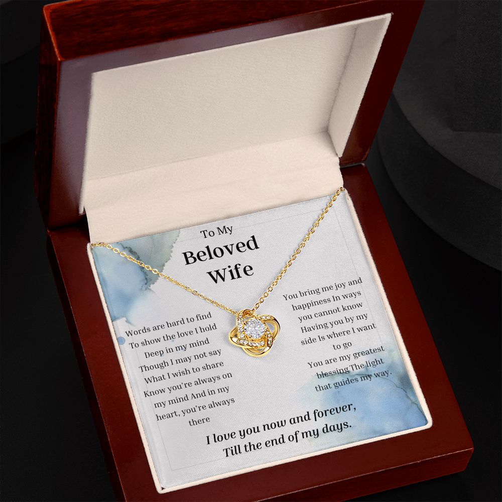 To My Wife Necklace, Anniversary Gift for Wife , Wife Birthday, Wife Necklace, Valentines Day Gift For Wife