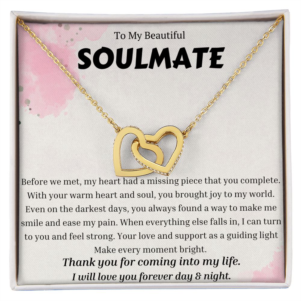 To My Soulmate Necklace, Anniversary Gift for Soulmate, Soulmate Birthday, Soulmate Necklace, Valentines Day Gift For Soulmate