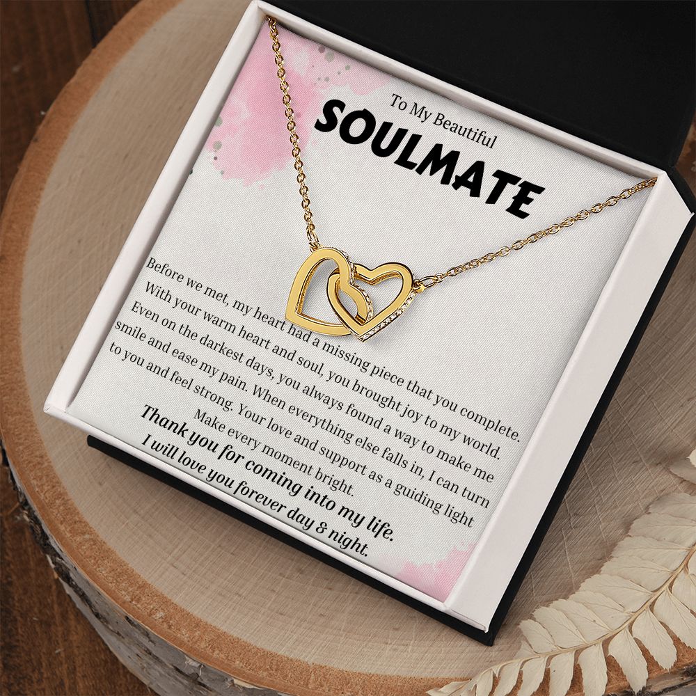 To My Soulmate Necklace, Anniversary Gift for Soulmate, Soulmate Birthday, Soulmate Necklace, Valentines Day Gift For Soulmate