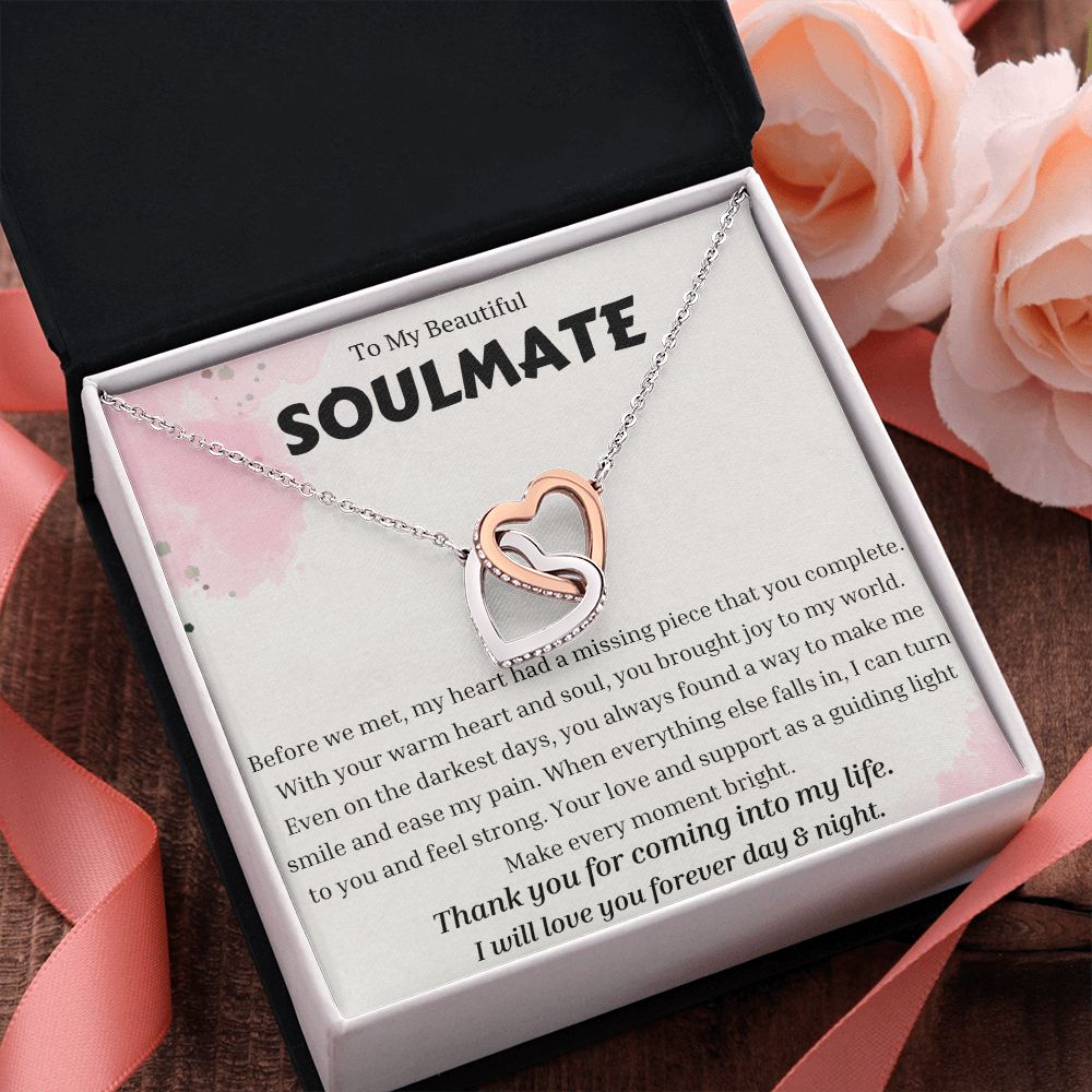 To My Soulmate Necklace, Anniversary Gift for Soulmate, Soulmate Birthday, Soulmate Necklace, Valentines Day Gift For Soulmate