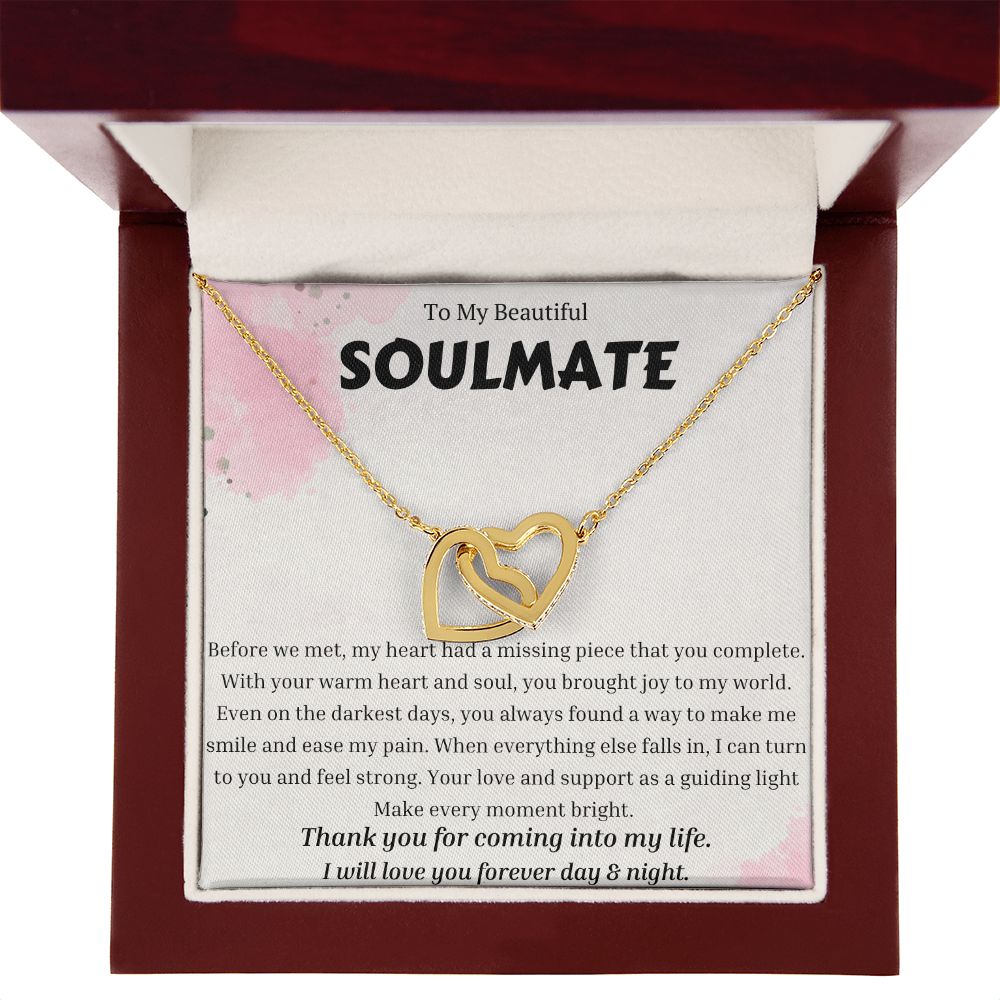 To My Soulmate Necklace, Anniversary Gift for Soulmate, Soulmate Birthday, Soulmate Necklace, Valentines Day Gift For Soulmate