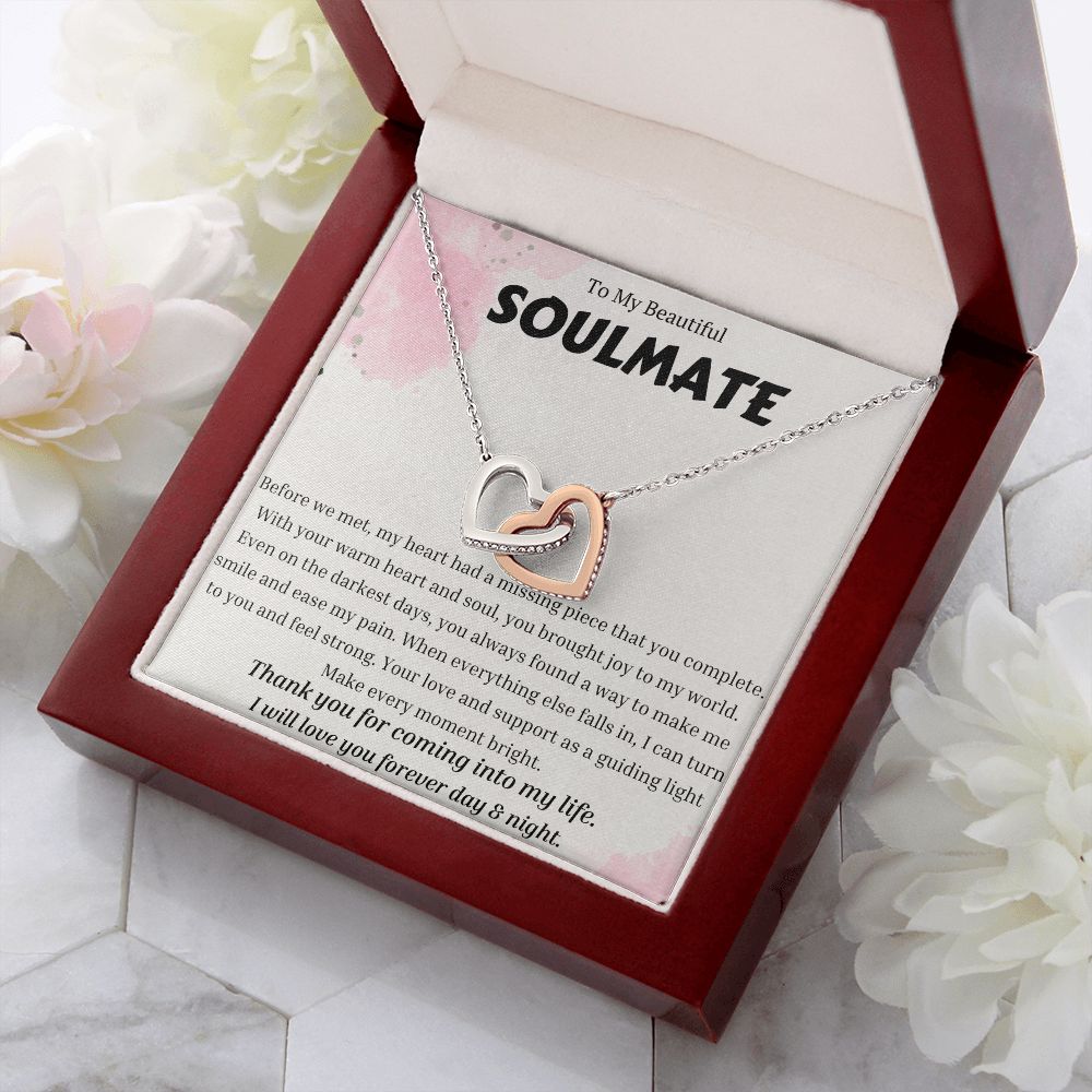 To My Soulmate Necklace, Anniversary Gift for Soulmate, Soulmate Birthday, Soulmate Necklace, Valentines Day Gift For Soulmate