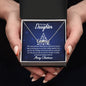 TO OUR DAUGHTER "The most precious blessing we experience day by day is having you in our lives" Personalized Name Necklace