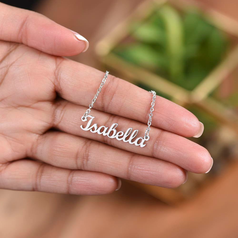 To My SOULMATE Personalized Name Necklace My love for you is like a rose, Anniversary Gift for SOULMATE , SOULMATE Birthday, SOULMATE Necklace, Valentines Day Gift For SOULMATE