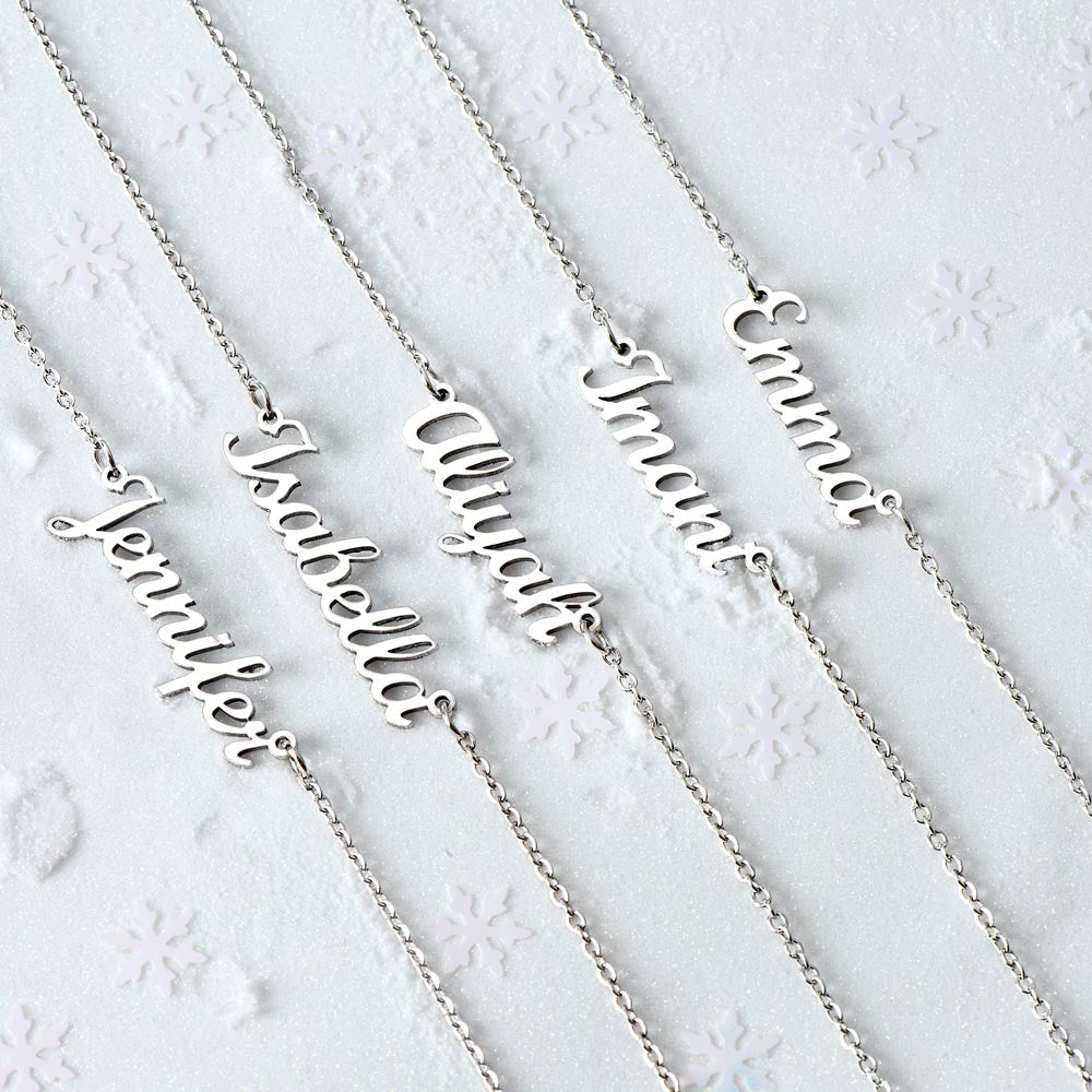 To My SOULMATE Personalized Name Necklace My love for you is like a rose, Anniversary Gift for SOULMATE , SOULMATE Birthday, SOULMATE Necklace, Valentines Day Gift For SOULMATE