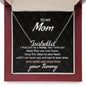 To My mom from your tummy Personalized Name Necklace