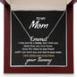 To My mom from your tummy Personalized Name Necklace