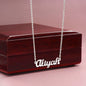 To My mom from your tummy Personalized Name Necklace