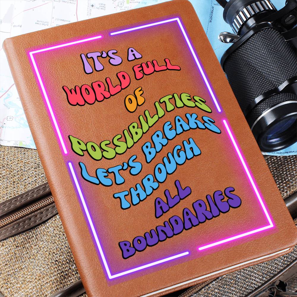 Enchanted Graphic Journal - Capture the Magic of Possibilities, Creative Empowerment Journal - Magical Possibilities Await You, It's a world full of possibilities, empower graphic Journal