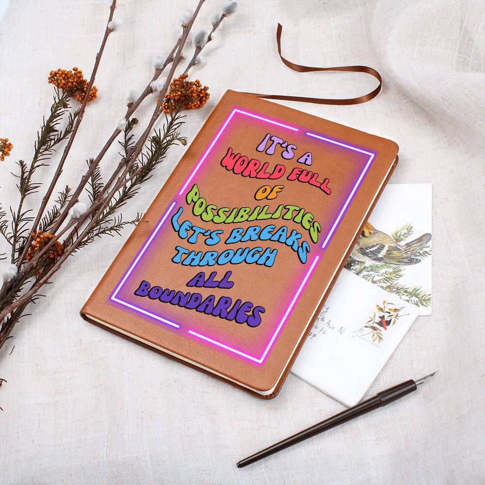 Enchanted Graphic Journal - Capture the Magic of Possibilities, Creative Empowerment Journal - Magical Possibilities Await You, It's a world full of possibilities, empower graphic Journal