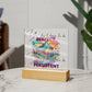 "Empower Your Resilience - Inspirational Acrylic Plaque for Mental Health and Positivity"