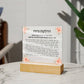 Neuro-Enhanced Shabbat Candle Blessing Acrylic Plaque - Illuminate Your Space with Jewish Blessings