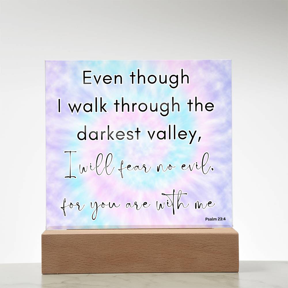 Tie Dye Bible Verse LED light, Favorite Bible Verse Gift, Christian Home Decor, Faith Based Decor, Religious LED Night Light , New Home Gift, Christmas Gift Christian Acrylic Plaque