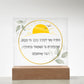 Moda Ani Jewish Prayer - I give thanks - Spiritual Gift -  Jewish Morning Prayer Acrylic Plaque  ideal present for your beloved child, family members, grandson, granddaughter or dear friends