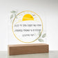 Moda Ani Jewish Prayer - I give thanks - Spiritual Gift -  Jewish Morning Prayer Acrylic Plaque  ideal present for your beloved child, family members, grandson, granddaughter or dear friends